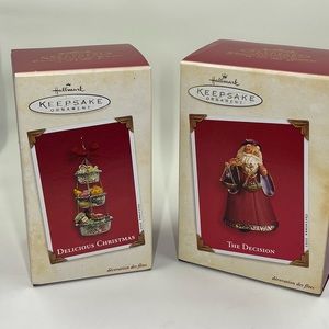 2 (Two) NEW Hallmark ornaments